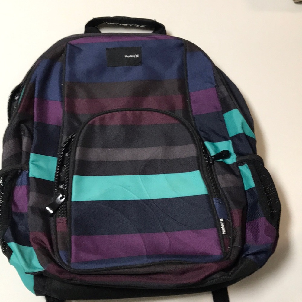 Striped Hurley backpack